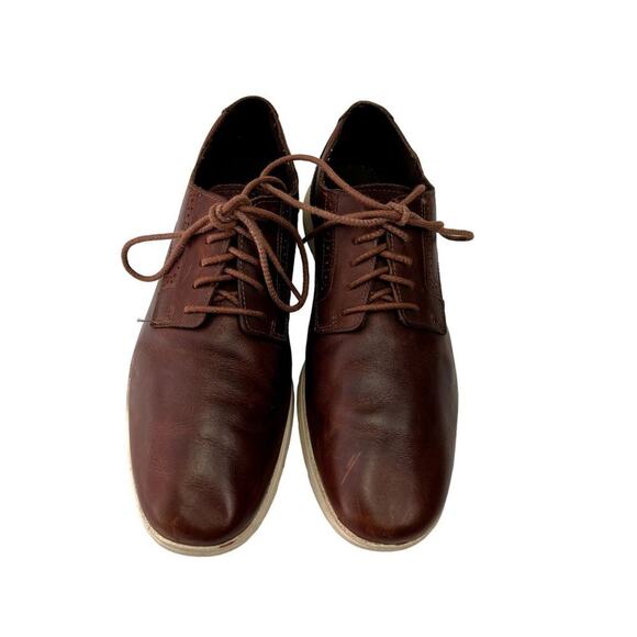Timberland Shoes Men's Size 9 Franklin Park Brogue Oxfords Brown Leather Lace Up - Picture 3 of 15